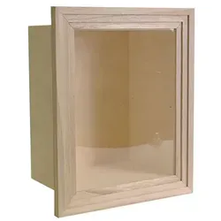 Artemio Vitrine mit Plexiglas 23,5 x 28,5 x 14 cm – Holz
