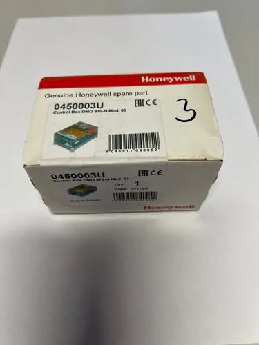 Honeywell Relais DMG 970-N Mod.03 - Steuergerät für Hofamat Gasgebläse- und Kombibrenner, zweistufig, ideal für effiziente Heizungssteuerung und zuverlässigen Betrieb.