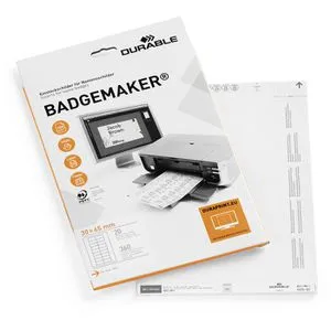 Durable 142302 BADGEMAKER Einsteckschilder 65 x 30mm, 360 Stück