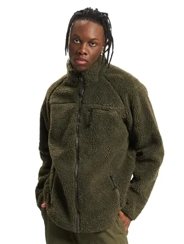 Brandit Teddyfleece Jacke in Grün, Größe S - Funktionsjacke aus hochflorigem, warmem Teddy-Fleece, bietet hohe Wärmeleistung und atmungsaktives Innenfutter für optimalen Komfort.