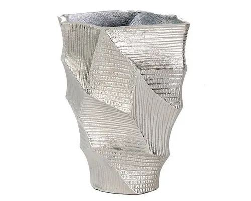 Lambert Dekovase Gefäß Vase Naoki Alu vernickelt (23cm) von Lambert