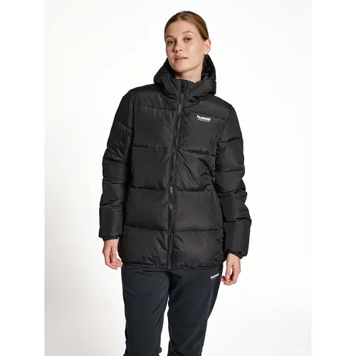 Hummel hmlLGC NICOLA PUFF JACKET - BLACK - M - Funktionsjacke mit durchgehendem Reißverschluss, wasserabweisend und mit Fleece gefütterten Taschen für extra Wärme. Ideal für kalte Tage und stylisch kombinierbar.