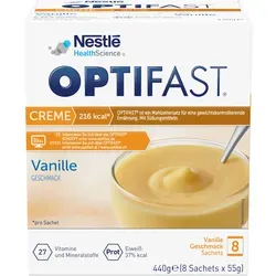 Optifast home Creme Vanille Pulver 8X55 g
