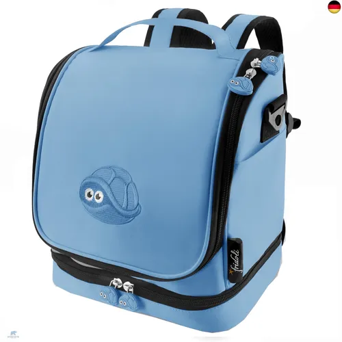 fridoli Kinderrucksack für Toniebox | Akku Aufladen & bis zu 20 Figuren - Schulranzen mit Ladefunktion für die Toniebox, ideal für unterwegs. Robustes Material, verstellbare Gurte und viel Stauraum für Zubehör und Figuren.