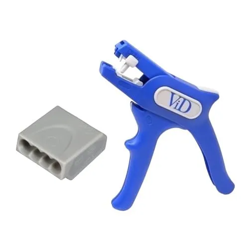 ViD C1004251 Steckklemmen 100 Stück - Grau 0,5-2,5 mm² - Praktische Verbindungsklemmen für eine einfache und sichere Verbindung von Kupferleitern bis 2,5 mm². Ideal für Gebäudeinstallationen, 100 Stück pro Packung, VDE-zertifiziert für geprüfte Qualität.