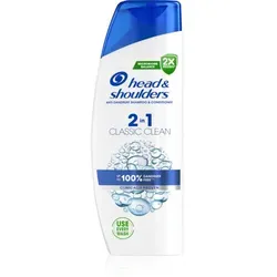 head&shoulders 2 in 1 CLASSIC CLEAN Shampoo & Spülung 250 ml - Shampoos, effektive Reinigung und Pflege in einem Schritt für gesundes, schuppenfreies Haar.