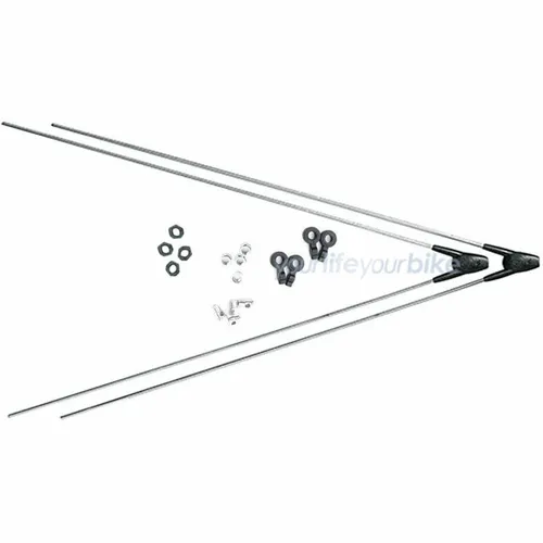 SKS Ersatzstreben Chromoplastics mit ASR - 2 Stück - Hochwertige Ersatzstreben für Fahrräder, robust und langlebig, ideal für eine zuverlässige Befestigung von Zubehörteilen.