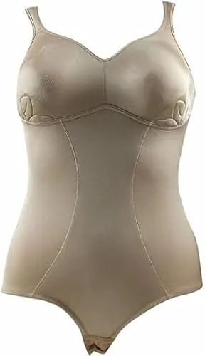 Speidel Damen Body Gr. 100, Cup B - Beige (Elfenbein) - Shapewear Body ohne Bügel mit doppelt gemoldeten Cups, sanft formend und weich gepolsterten Trägern für optimalen Tragekomfort.