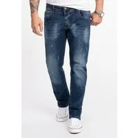 Rock Creek Herren Jeans Regular Fit Stretch Jeans - Modell RC-2281 - Hochwertige Herrenjeans in Übergröße mit komfortablem Regular Straight Schnitt und stonewashed Look. Ideal für XXL-Männer, erhältlich in 38 Größen für perfekten Sitz und Tragekomfort.