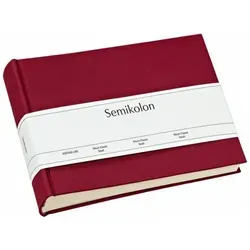 Semikolon 350980 Album Classic Small - Handgefertigtes Fotoalbum 21,5 x 16 cm für 80 Fotos 10 x 15 cm, cremefarbene Seiten aus FSC-Papier und individuell gestaltbar
