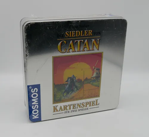 Kosmos Die Siedler von Catan Kartenspiel mit Erweiterung – 10 Jahre Jubiläum - Gesellschaftsspiel für 2-4 Spieler ab 8 Jahren, strategisches Legespiel mit spannenden Erweiterungen für noch mehr Spielspaß!