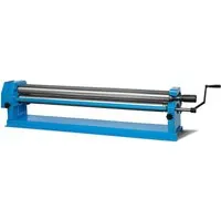 EBERTH Drehmaschine AK1-RB1300 - Rollenbiegemaschine für Bleche bis 1300mm - Drehbänke, robuste Walzmaschine mit ausschwenkbarer Oberwalze für präzises Biegen von Metallblechen und einfache Entnahme der Werkstücke.