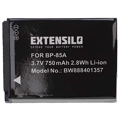 EXTENSILO Akku Ersatz für Samsung BP-85a, BP85a, EA-BP85a, IA-BP85a für Kamera (750mAh, 3,7V, Li-Ion)