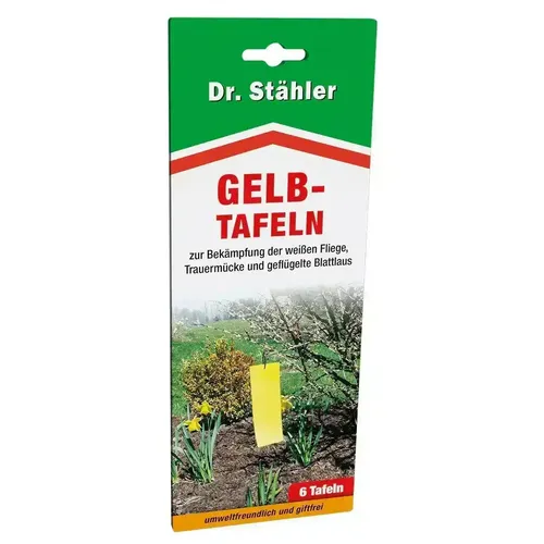 Dr. Stähler Gelb-Tafeln Größe 200x320mm  6 Stück fliegenden Insekten