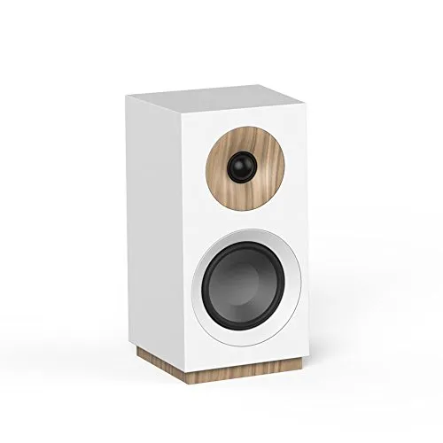 JAMO s 801 PM Aktivlautsprecher Paar in Weiß - Regal-Lautsprecher mit Bluetooth APTX, AUX-IN und USB für erstklassigen Klang und einfache Verbindung.