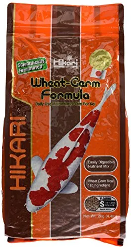 Hikari 4958 1582 Wheat Germ - Japanisches Koifutter, 2.0 kg, ideal für gesundes Wachstum und kräftige Farben von Koi-Fischen