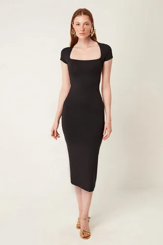 No Matter What Midikleid Midi-langes Kleid mit eckigem Ausschnitt
