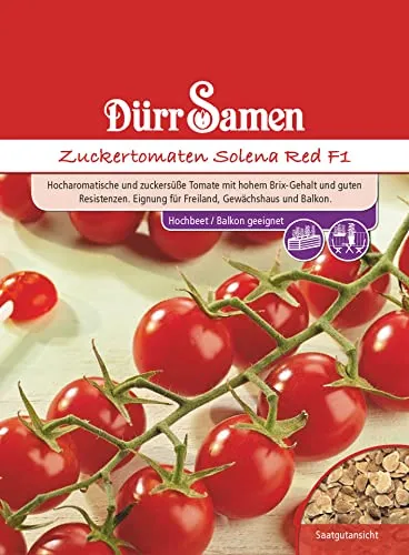 Dürr-Samen - Zuckertomaten Solena Red F1 Saatgut