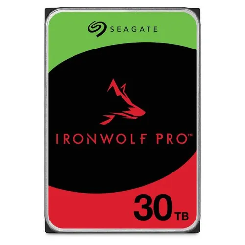 Seagate IronWolf Pro 30TB NAS-Festplatte - 30 TB interne NAS Festplatte mit CMR-Technologie, ideal für hohe Workloads und inklusive Rescue Data Recovery Services für zusätzlichen Schutz.