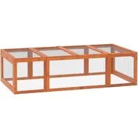 PawHut Hasenstall Kaninchenstall aus Tannenholz von PawHut