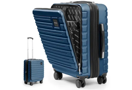 Travely Premium Handgepäck 55x40x23cm in blau von Travely