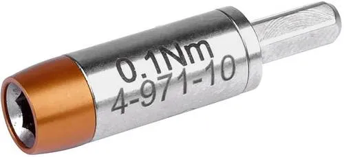 Bernstein Tools for Electronics 4-971 Drehmomentadapter 0.1 Nm - Drehmomentschlüssel für präzises Arbeiten, max. Drehmoment von 0.1 Nm, ideal für feine elektronische Anwendungen.