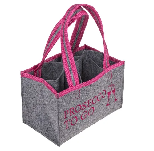 ootb 71/3159 Lady´s Bag »Prosecco to go« Damen Handtasche Flaschenkorb Flaschenträger Einkaufstasche