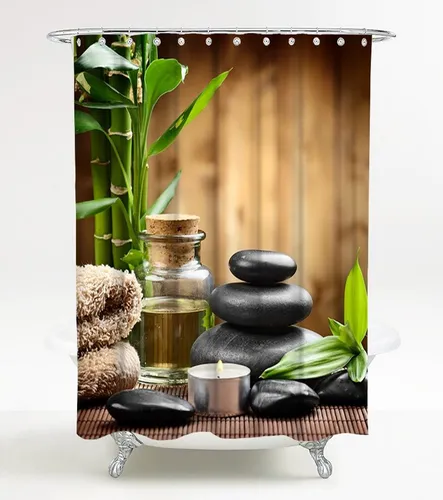 Sanilo Duschvorhang Spa 180 x 200 cm in schwarz von Sanilo