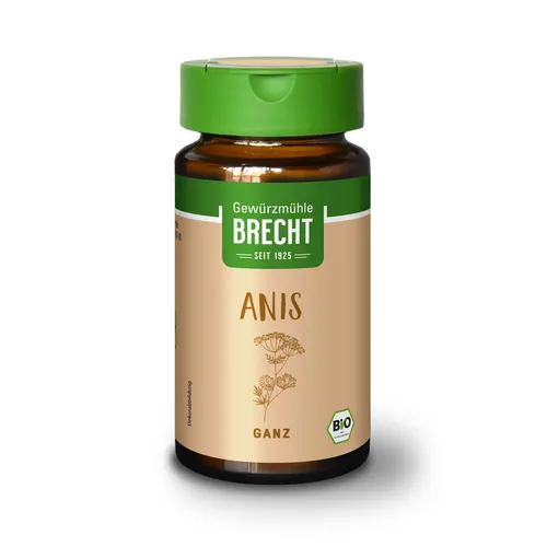 Brecht Gewürzmühle Anis ganz Glas, bio (17,11 EUR/100 g)