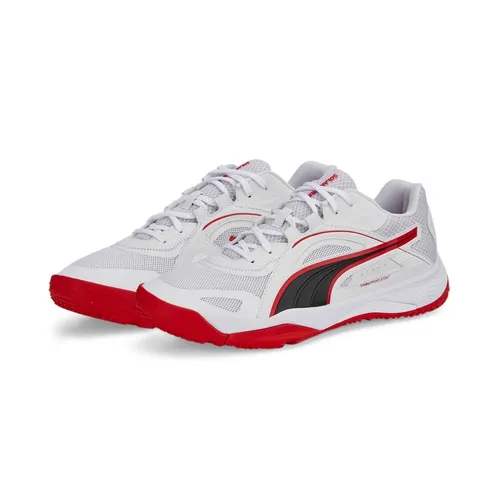 PUMA Solarstrike II Unisex Hallenschuhe - Handball Hallenschuhe in Größe 44, mit atmungsaktivem Textil-Obermaterial und optimalem Tragekomfort für maximale Leistung auf dem Spielfeld.