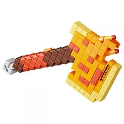 NERF Minecraft Firebrand - Spielzeugwaffen, Dart Blasting Axe mit 6 Elite Foam Darts, inspiriert vom Spiel, ideal für actionreiche Abenteuer und Rollenspiele.