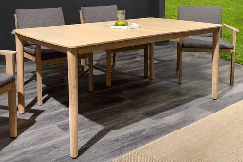 riess-ambiente Gartentisch KOPENHAGEN 160cm – Massivholz, wetterfest, Bootsform - Tisch aus massivem Akazienholz, wetterfest und ideal für den Außenbereich. Die elegante Bootsform bietet viel Platz für gesellige Stunden im Freien.