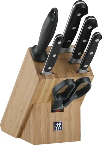 ZWILLING 35621-004-0 Küchenbesteck- & Messer-Set 7 Stück - Küchenmesser Set mit 7 Teilen, hochwertiger Edelstahl für präzise Schnitte und Langlebigkeit in Ihrer Küche.