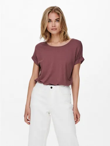 ONLY T-Shirt ONLMOSTER – Kurzarmshirt mit Aufschlag und klassischem Look Viskosemischung, regular fit