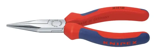Knipex Langbeckzange Form 2 160 mm - Greifzange mit verchromtem Finish und ergonomischem Kunststoff-Griff für besten Halt und präzise Handhabung.