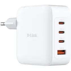 D-Link 100W GaN Charger Ladegerät (DCP-101/E) - USB-Ladegerät mit 100 Watt Leistung, ausgestattet mit 3 x USB-C und 1 x USB Typ A, ideal für schnelles Laden von Tablets, Mobiltelefonen und Notebooks.