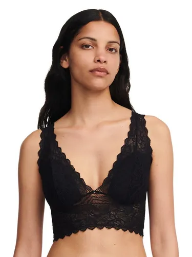 Chantelle EasyFeel Floral Touch Soft-BH Schwarz Medium Damen - Eleganter Soft-BH von Chantelle für luxuriösen Alltagskomfort. Aus elastischer Spitze mit floralen Details, leicht gepolsterten Cups und breiten Trägern für perfekten Sitz und Bewegungsfreiheit.