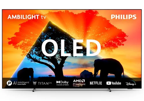 PHILIPS Ambilight 55OLED759 - 55-Zoll 4K OLED Smart TV, mit P5 AI Perfect Picture, Dolby Vision und einzigartigem Ambilight Erlebnis
