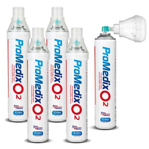 Promedix Sauerstoffinhalator 12L - 99,4% Reinheit - Inhaliergeräte: Einfach zu bedienen und ideal für effektive Atemtherapie, sorgt für 99,4% reinen Sauerstoff zur optimalen Unterstützung der Atemwege.
