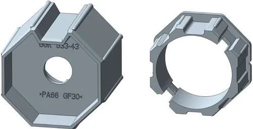 Rademacher AMI45-SW70 Adapter/Mitnehmer-Set für 70er Achtkantstahlwelle (93700738)