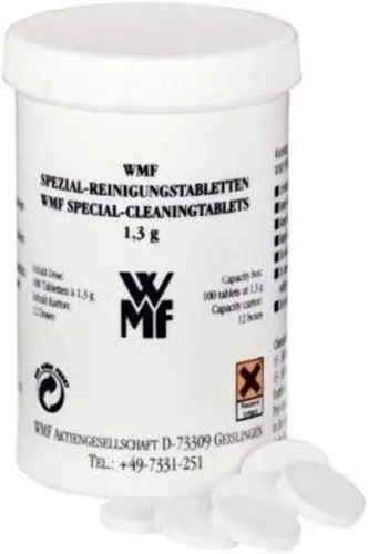 Urnex WMF Spezial Maschine Reinigungstabletten - 1.3g x100 - Zubehör für WMF Maschinen, entfernt effektiv Kaffeefett und Ablagerungen für eine optimale Maschinenleistung.