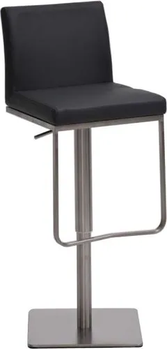 Deluke Barhocker Grau, Kunstleder, 42x86x44 cm, höhenverstellbar