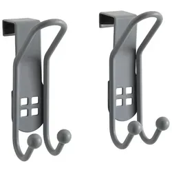 Türhaken Wenko in Silberfarben, 2er Set