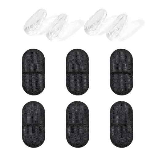 Große Augenklappen, 2 Paar Silikon-Brillen-Nasenpads, Augenklappen Für Erwachsene, Brillen-Augenklappen, Wiederverwendbare Augenklappen Aus Vliesstoff Augenmaske 6