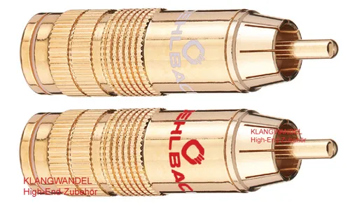 Produktbild OEHLBACH CJG 66 High-End Cinchstecker, vergoldet, für Kabel bis 11mm 4126 2 x