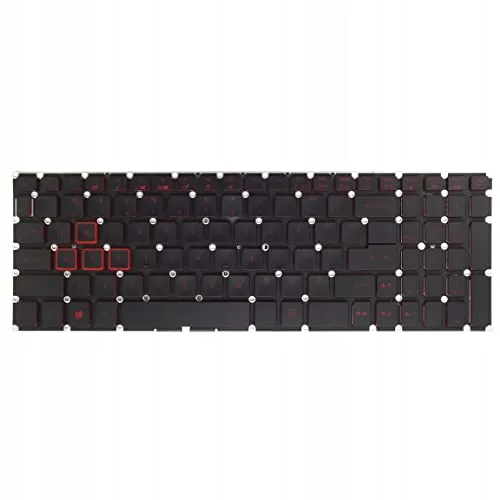 tradebit - Tastatur für Acer Nitro 5 AN515 AN515-41 AN515-42 Predator VX 15 VX15 VX5-591 VX5-591G QWERTY US