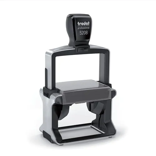 Trodat Professional 5208 Selbstfärbender Stempel - 10-zeiliger Textstempel (68x47mm) von Trodat, ideal für präzise und saubere Abdrucke in Büro und Geschäft.