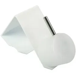 dekondo Fensterhaken Dekohaken Dekoklipp Fensterklipp Gardinenhaken, für einen Klemmbereich (Rahmenstärke des Fensters/Fensterdicke) von 10-25 mm - wählen Sie die richtige Größe beim Kauf aus, (4-St), oben oder seitlich am Fenster zu befestigen weiß Fensterdicke 20-25mm