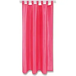 Arsvita Vorhang (1 St), Schlaufen, blickdicht, Microfaser, Gardine in vielen Größen und Farben - Schlaufen / Kräuselband rosa 140 cm x 175 cm