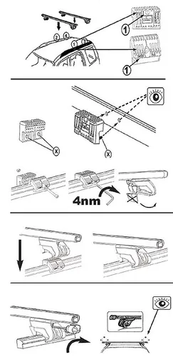TREK ALU Relingträger für Audi A6 Avant (2005-2011)